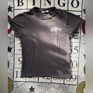 Men’s small dark grey American eagle t-shirt with bungalow design